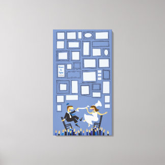 HORAH CHAIRの結婚サインインゲストメモリボード キャンバスプリント