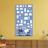 HORAH CHAIRの結婚サインインゲストメモリボード キャンバスプリント (インサイチュ (リビング))