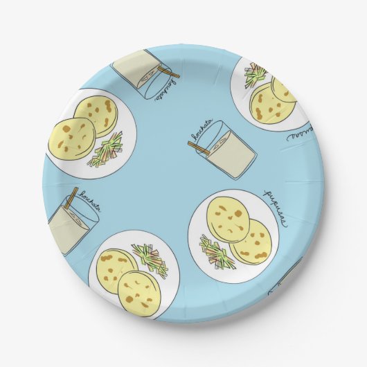 Horchata y Pupusasの紙皿 ペーパープレート