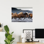 Horde chevaux, Papier poster (mat) ポスター (ホームオフィス)