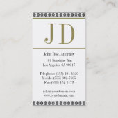 HorizストライプなW/W弁護士 名刺 (裏面)