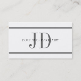 HorizストライプなW/W精神科医 名刺