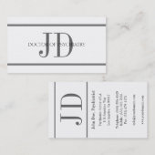 HorizストライプなW/W精神科医 名刺 (正面/裏面)