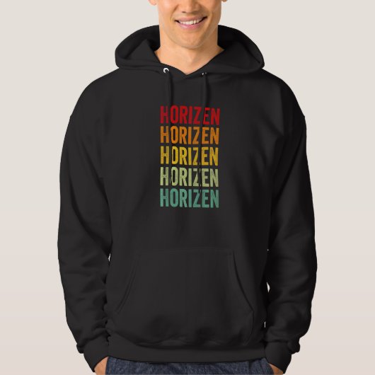Horizen暗号レインボーテキスト パーカ (正面)
