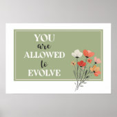 Horizontal Affirmation Wall Art – You Are Allowed  ポスター (正面)