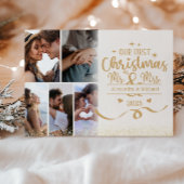 Horizontal First Christmas 6 Photo Layout シーズンカード