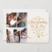 Horizontal First Christmas 6 Photo Layout シーズンカード (正面)