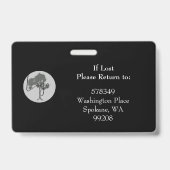 Horizontal ID Lanyard Badge Business Medical（横型IDラ バッジ (裏面)