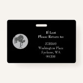 Horizontal ID Lanyard Badge Business Medical（横型IDラ バッジ (裏面)