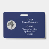 Horizontal ID Lanyard Badge Business Medical（横型IDラ バッジ (裏面)