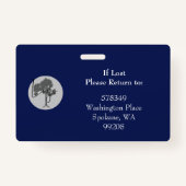 Horizontal ID Lanyard Badge Business Medical（横型IDラ バッジ (裏面)