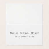 Horizontal Klappvisitenkarten Vorlage - 名刺 (外部フラット)