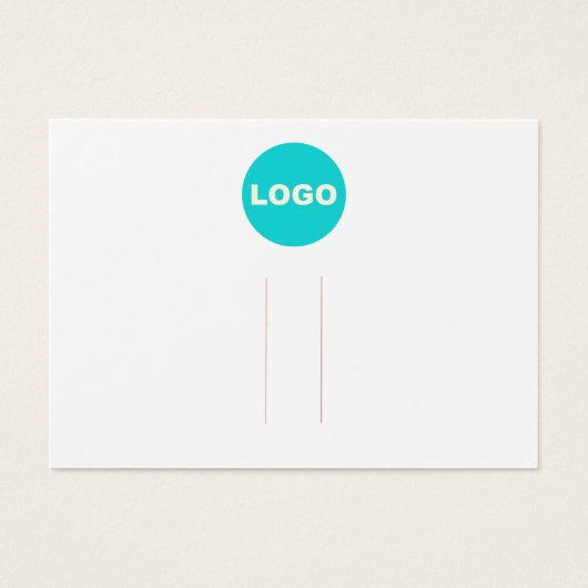 Horizontal Logo White Hair Clip Display (正面)