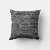 horizontal part of black painted brick wallwall,br クッション (裏面)