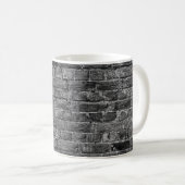 horizontal part of black painted brick wallwall,br コーヒーマグカップ (正面右)