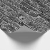 horizontal part of black painted brick wallwall,br ラッピングペーパー (角)