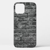 horizontal part of black painted brick wallwall,br Case-Mate iPhoneケース (裏面)