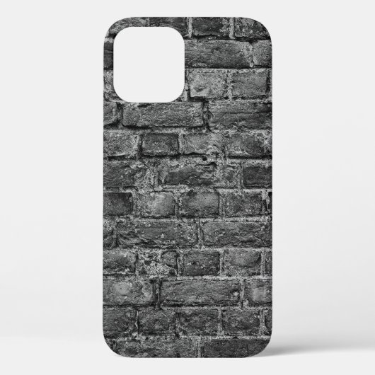 horizontal part of black painted brick wallwall,br Case-Mate iPhoneケース (裏面)