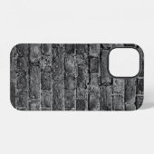 horizontal part of black painted brick wallwall,br iPhoneケース (裏面横)