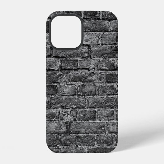 horizontal part of black painted brick wallwall,br iPhoneケース (裏面)