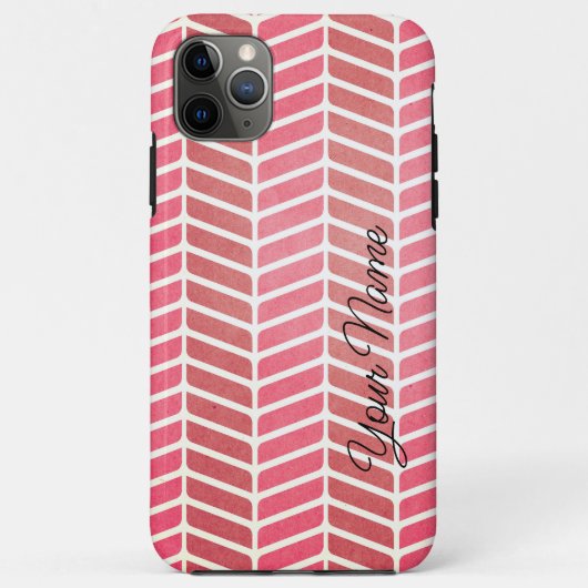 Horizontal Waves of Pink Shades Phone Cover Case-Mate iPhoneケース (裏面)