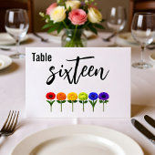 Horizontal wedding 🌈 Flourish Together テーブルナンバー