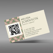 Horizontal Zen Holistic Health QR Code 名刺