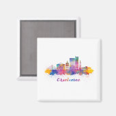 horizonte charleston acuarela マグネット (正面/裏面)