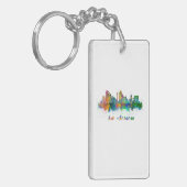 horizonte de san antonio acuarela キーホルダー (正面左)