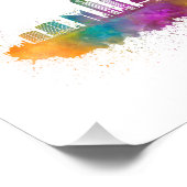 horizonte Dubai acuarela フォトプリント (角)