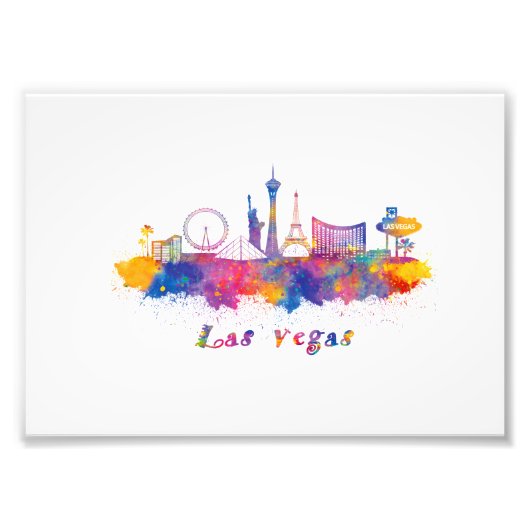 horizonte las vegas acuarela フォトプリント            (正面)