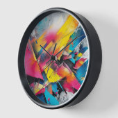 Horloge art abstrait 壁時計 (傾斜)