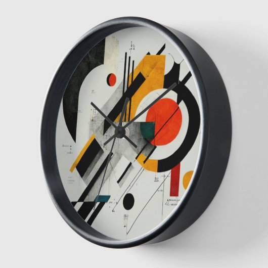 Horloge art abstrait 壁時計 (傾斜)