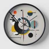 Horloge art abstrait 壁時計 (正面)