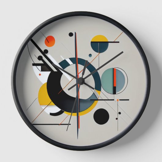 Horloge art abstrait 壁時計 (正面)