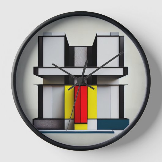 Horloge art abstrait 壁時計 (正面)
