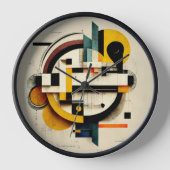Horloge art abstrait 壁時計 (正面)