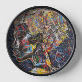 Horloge art abstrait 壁時計 (正面)