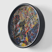 Horloge art abstrait 壁時計 (傾斜)