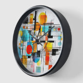 Horloge art abstrait 壁時計 (傾斜)