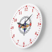Horloge bijoux kabyle ラージ壁時計 (傾斜)