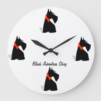 horloge black ラージ壁時計