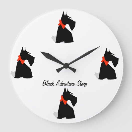 horloge black ラージ壁時計 (正面)