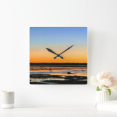 horloge carré croissant de lune スクエア壁時計 (ホーム)