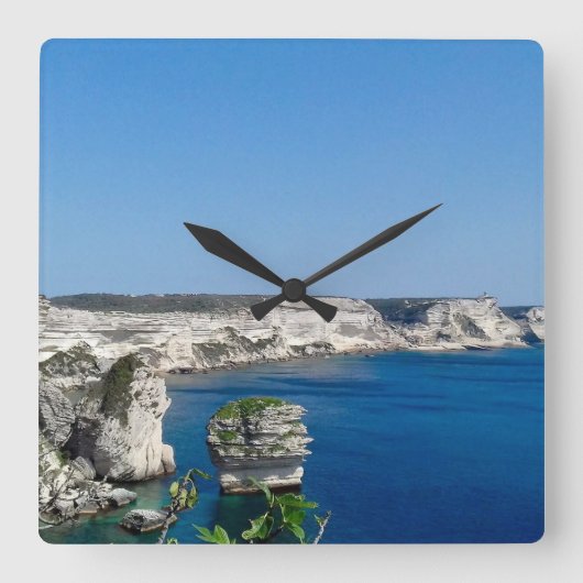 Horloge en Acrylique スクエア壁時計 (正面)