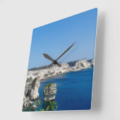 Horloge en Acrylique スクエア壁時計 (傾斜)