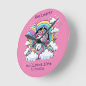 Horloge en Acrylique ラウンド壁時計 (傾斜)