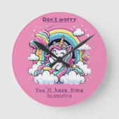 Horloge en Acrylique ラウンド壁時計 (正面)