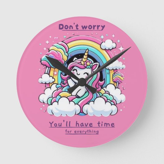 Horloge en Acrylique ラウンド壁時計 (正面)