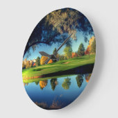 Horloge en Acrylique ラージ壁時計 (傾斜)